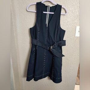 Elegant Blue Sleeveless Dress